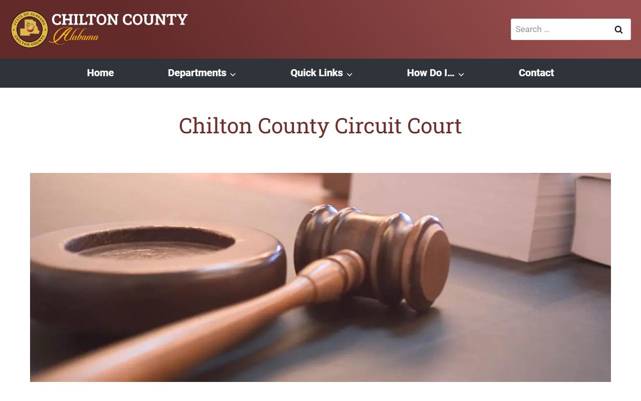 Chilton County arrest records circuit court page
